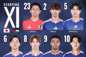 U23亚洲杯淘汰赛日本vs约旦首发:佐藤龙之介、大关友翔出战